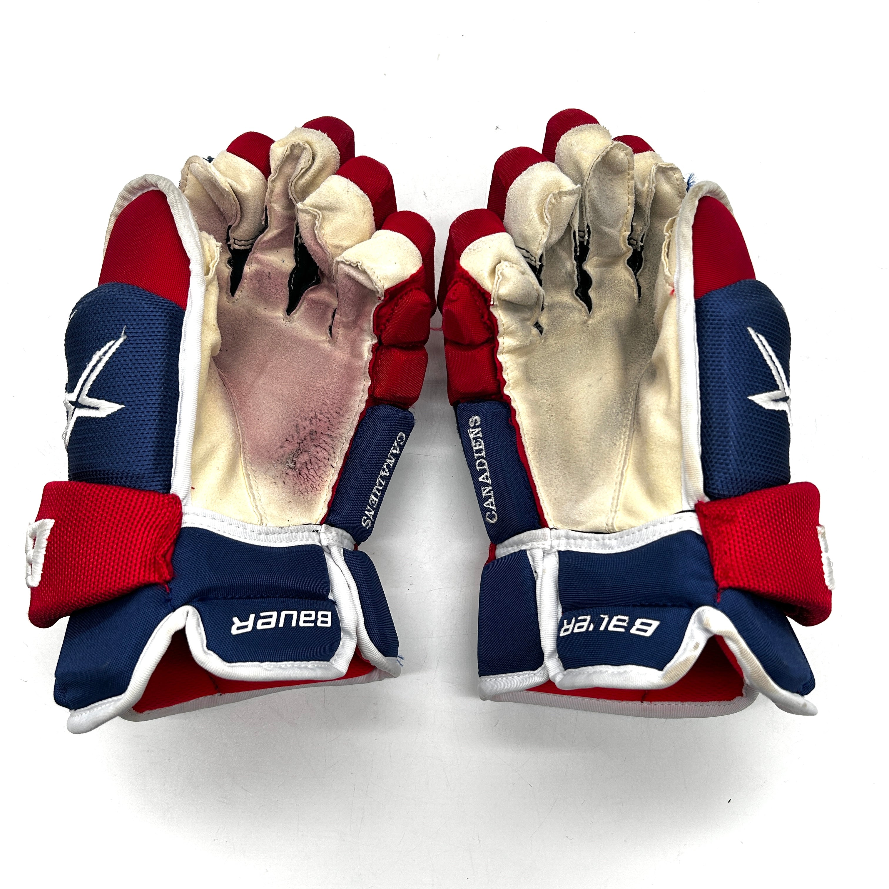 Bauer Vapor 2X Pro - Used NHL Pro Stock Glove - Justin Barron (Blue/Red/White)